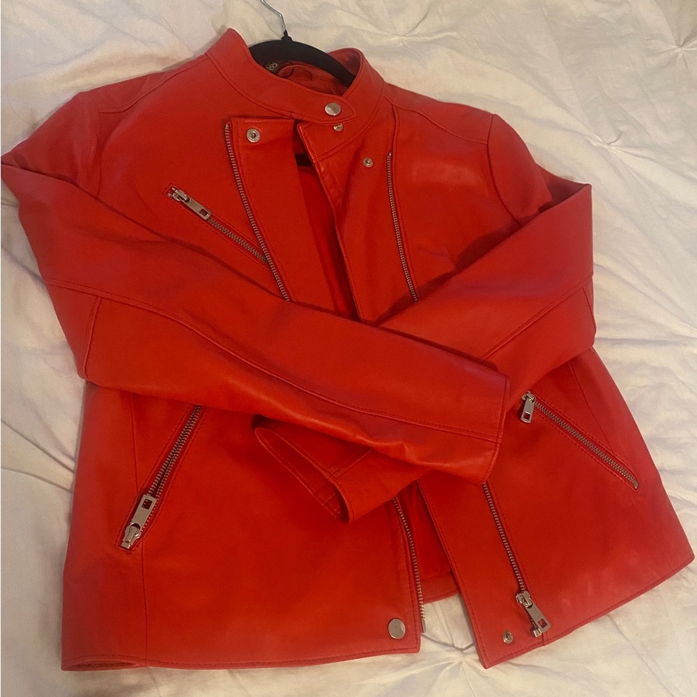 Biker leather jacket